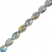Czech Pinch beads kralen 5x3mm Crystal vitrail 00030/28101